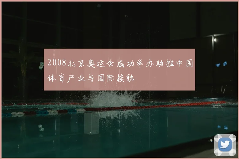 2008北京奥运会成功举办助推中国体育产业与国际接轨