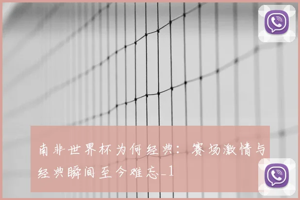 南非世界杯为何经典:赛场激情与经典瞬间至今难忘_1