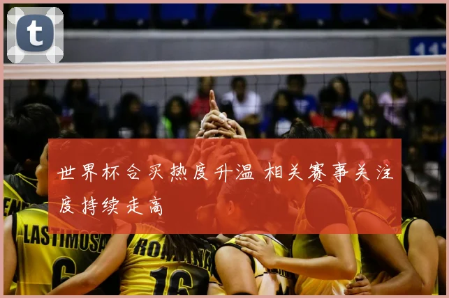世界杯合买热度升温 相关赛事关注度持续走高