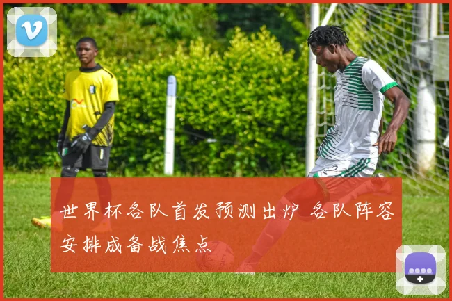 世界杯各队首发预测出炉 各队阵容安排成备战焦点